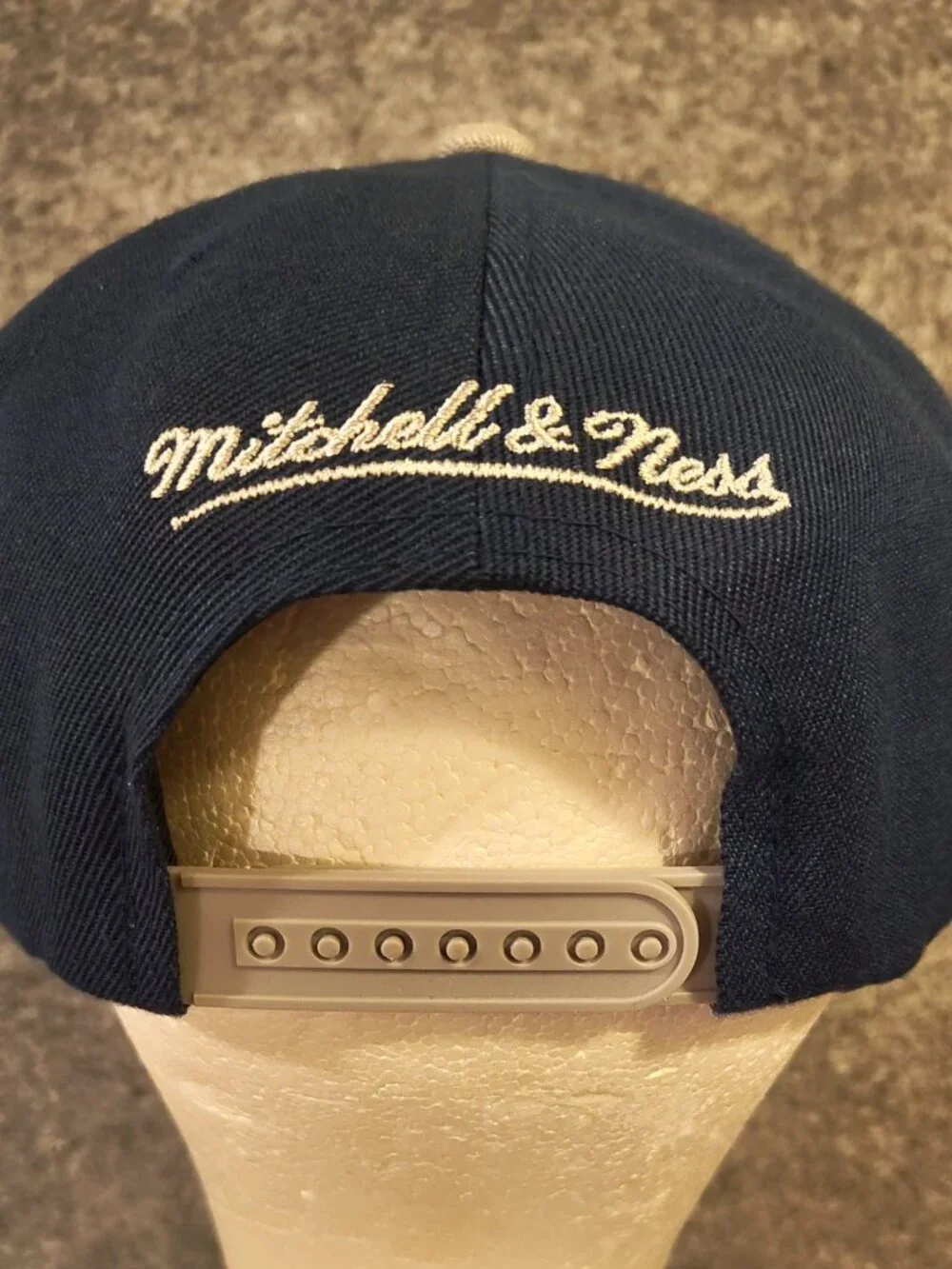 Mitchell & Ness Georgetown Hoyas Snapback Hat Navy “G” Logo